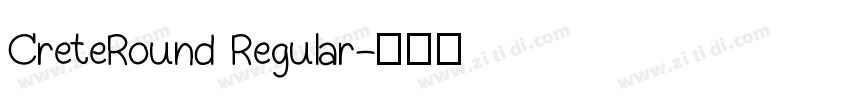 CreteRound Regular字体转换